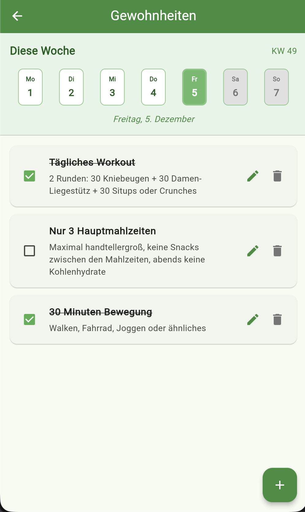 Gewohnheiten-Tracker