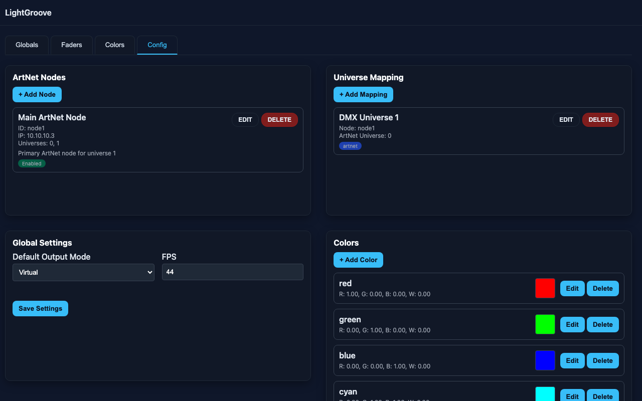 Configuration Interface