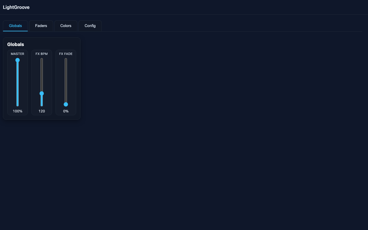 Global Controls Interface